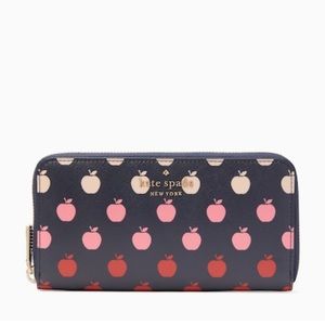 Kate Spade Staci Orchard Red Apple Large Wallet